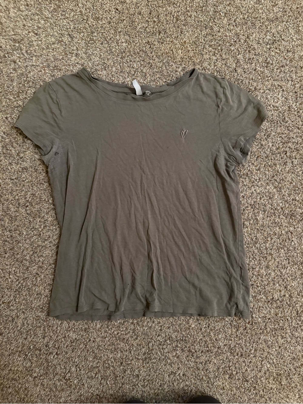 H&M Olive Green Short Sleeve Crew Tee